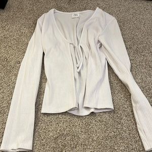 Zara Kids Cardigan Size 11-12 In White